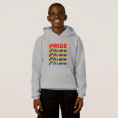 Pride lgbt lgbtq gay regenboog retro kleuren kinde (Voorkant volledig)