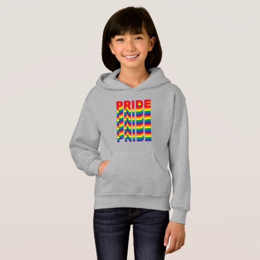 Pride lgbt lgbtq gay regenboog retro kleuren kinde (Voorkant volledig)