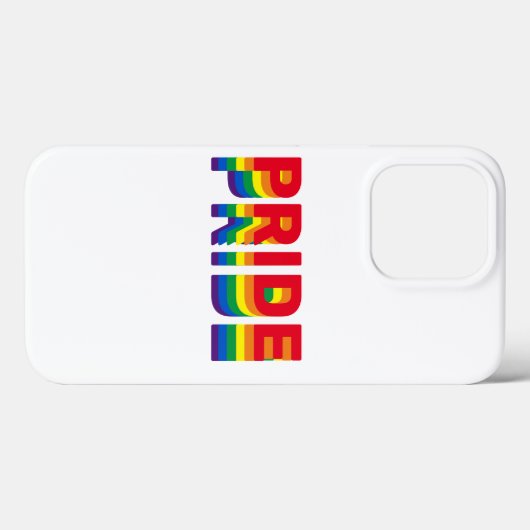 Pride lgbt lgbtq homo-regenboog wit Case-Mate iPhone case (Achterkant (horizontaal))