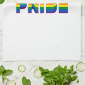 Pride lgbt lgbtq homo-regenboog wit theedoek (Gevouwen)