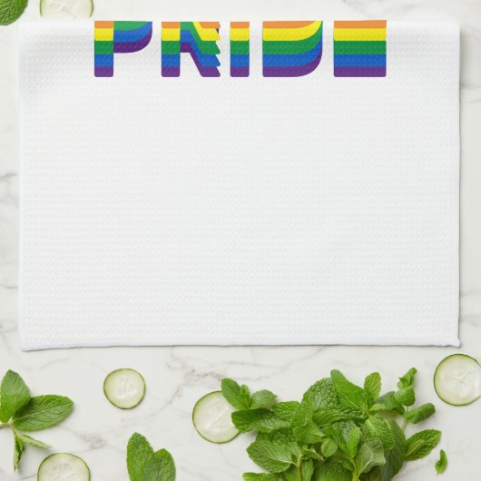 Pride lgbt lgbtq homo-regenboog wit theedoek (Gevouwen)