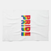 Pride lgbt lgbtq homo-regenboog wit theedoek (Horizontaal)