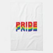Pride lgbt lgbtq homo-regenboog wit theedoek (Verticaal)