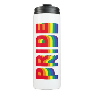 Pride lgbt lgbtq homo-regenboog wit thermosbeker