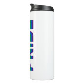 Pride lgbt lgbtq homo-regenboog wit thermosbeker (Geroteerd rechts)