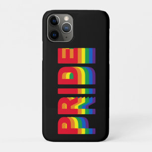 Pride lgbt lgbtq homo-regenboog zwart Case-Mate iPhone case