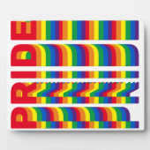 Pride lgbt lgbtq homo-regenboogkleuren fotoplaat (Voorkant)