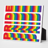 Pride lgbt lgbtq homo-regenboogkleuren fotoplaat (Zijkant)