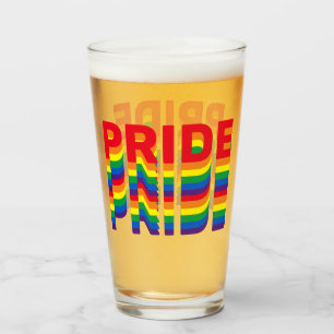 Pride lgbt lgbtq homo-regenboogkleuren glas