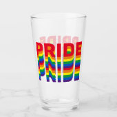 Pride lgbt lgbtq homo-regenboogkleuren glas (Voorkant)