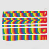 Pride lgbt lgbtq homo-regenboogkleuren golfhanddoek (Horizontaal)