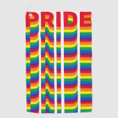 Pride lgbt lgbtq homo-regenboogkleuren golfhanddoek (Voorkant)