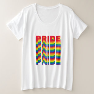 Pride lgbt lgbtq homo-regenboogkleuren grote maat t-shirt