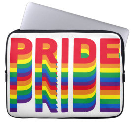 Pride lgbt lgbtq homo-regenboogkleuren laptop sleeve