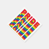 Pride lgbt lgbtq homo-regenboogkleuren servet (Hoek)