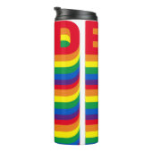 Pride lgbt lgbtq homo-regenboogkleuren thermosbeker (Geroteerd rechts)