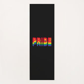 Pride lgbt lgbtq homo-regenboogkleuren zwart yogamat (Voorkant)