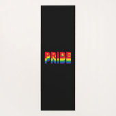Pride lgbt lgbtq homo-regenboogkleuren zwart yogamat (Achterkant)
