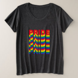 Pride lgbt lgbtq homo-regenboogpatroon grote maat t-shirt