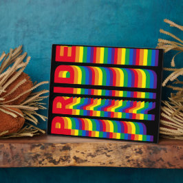 Pride lgbt lgbtq homo-regenboogpatroon zwart fotoplaat