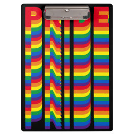 Pride lgbt lgbtq homo-regenboogpatroon zwart klembord