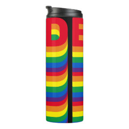 Pride lgbt lgbtq homo-regenboogpatroon zwart thermosbeker