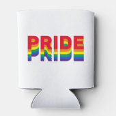 Pride lgbt lgbtq homo-regenboogretro kleuren blikjeskoeler (Achterkant)