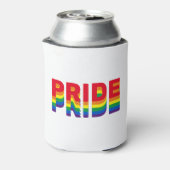 Pride lgbt lgbtq homo-regenboogretro kleuren blikjeskoeler (Blikje Achterkant)