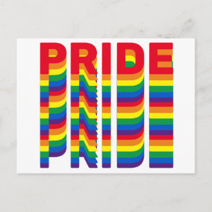Pride lgbt lgbtq homo-regenboogretro kleuren briefkaart