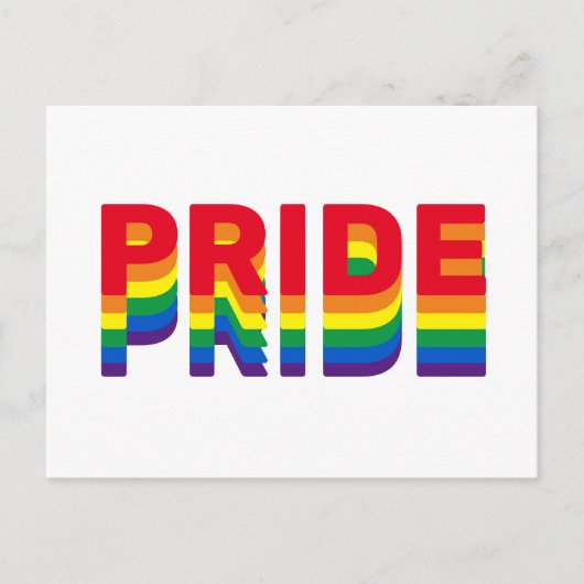 Pride lgbt lgbtq homo-regenboogretro kleuren briefkaart (Voorkant)