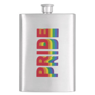Pride lgbt lgbtq homo-regenboogretro kleuren flacon