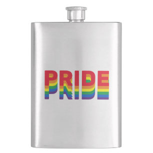 Pride lgbt lgbtq homo-regenboogretro kleuren flacon