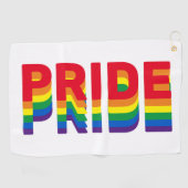 Pride lgbt lgbtq homo-regenboogretro kleuren golfhanddoek (Horizontaal)
