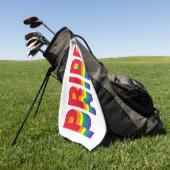Pride lgbt lgbtq homo-regenboogretro kleuren golfhanddoek (Groen)