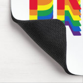 Pride lgbt lgbtq homo-regenboogretro kleuren muismat (Hoek)