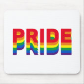 Pride lgbt lgbtq homo-regenboogretro kleuren muismat (Voorkant)