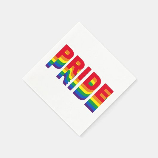 Pride lgbt lgbtq homo-regenboogretro kleuren servet (Hoek)