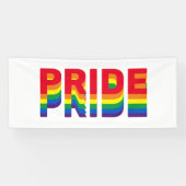 Pride lgbt lgbtq homo-regenboogretro kleuren spandoek (Horizontaal)