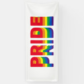 Pride lgbt lgbtq homo-regenboogretro kleuren spandoek (Verticaal)