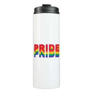 Pride lgbt lgbtq homo-regenboogretro kleuren thermosbeker