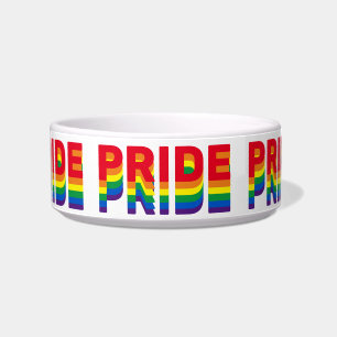 Pride lgbt lgbtq homo-regenboogretro kleuren voerbakje