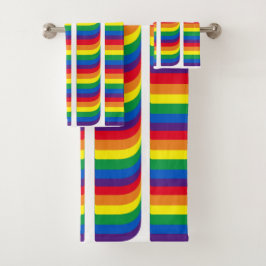 Pride lgbt lgbtq homo-regenboogretro patroon bad handdoek