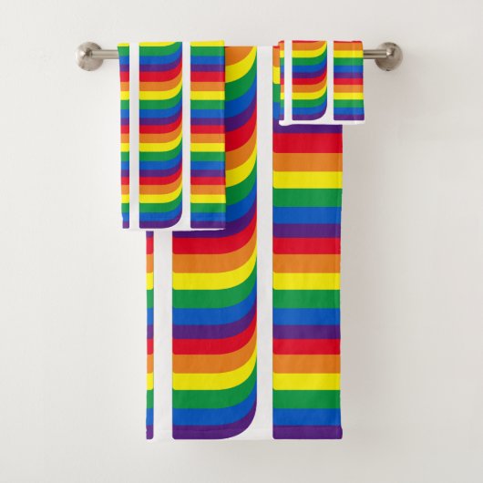 Pride lgbt lgbtq homo-regenboogretro patroon bad handdoek (Insitu)