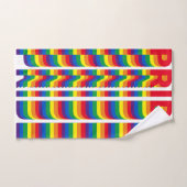 Pride lgbt lgbtq homo-regenboogretro patroon bad handdoek (Handdoek)