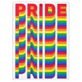 Pride lgbt lgbtq homo-regenboogretro patroon klembord (Achterkant)