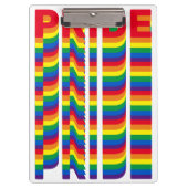 Pride lgbt lgbtq homo-regenboogretro patroon klembord (Voorkant)