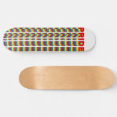 Pride lgbt lgbtq homo-regenboogretro patroon persoonlijk skateboard (Horizontaal)