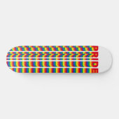 Pride lgbt lgbtq homo-regenboogretro patroon persoonlijk skateboard (Horizontaal)