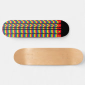 Pride lgbt lgbtq homo-regenboogretro zwart persoonlijk skateboard (Horizontaal)