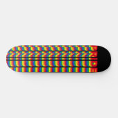 Pride lgbt lgbtq homo-regenboogretro zwart persoonlijk skateboard (Horizontaal)